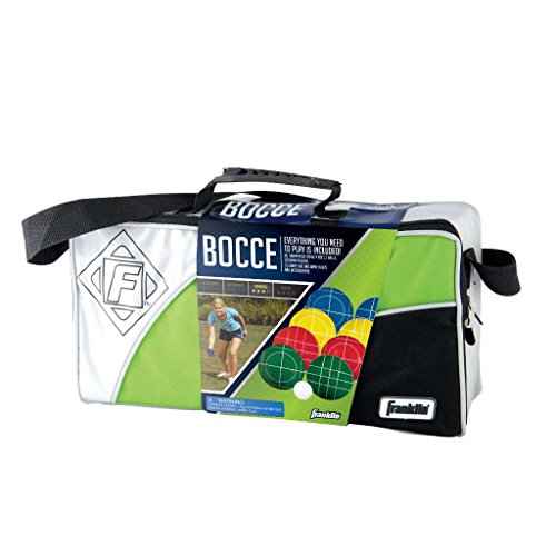 Franklin Sports Bocce Sets - Backyard + Beach Bocce Ball Sets - (8) Outdoor Balls + (1) Pallino - Adult + Family Bocce Sets