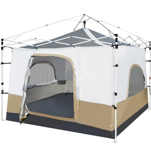 REDCAMP Canopy Camping Tent for Pop Up Canopy Tent, Inner Tent Converts Straight Leg 10'x10' or 10'x20' Canopy into Campin...