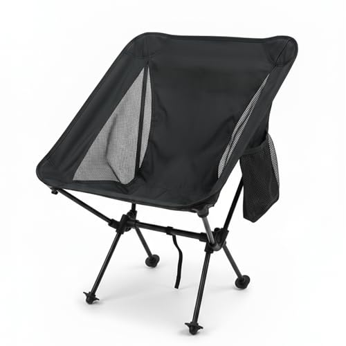 RIPCLAD Ultralight Camping Chair, Folding Backpack Chair with Aluminum Frame, Side Pocket & Anti-Sinking Feet, Supports 33...