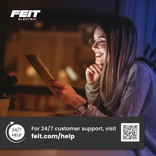 Feit Electric LED Downlight Retrofit Kit with Baffle Trim, 75W Equivalent, 5/6-Inch Dimmable Recessed Can Light, Adjustable White 2700K-5000K, 90+ CRI, 50,000-Hour Lifetime, LEDR56B/6WYCA/MP/6