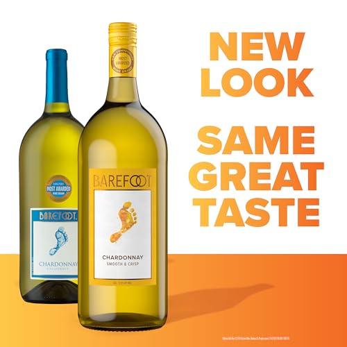 Barefoot Chardonnay, White Wine, 1.5 Liters Bottle