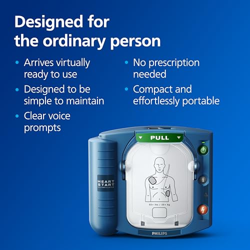 Philips HeartStart Home AED Defibrillator, Value Package M5068A-C04