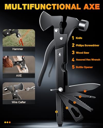 Gifts for Men-Christmas | 21-in-1 Survival Gear & Camping Accessories | Fishing & Hunting Equipment | Unique Birthday Gift...