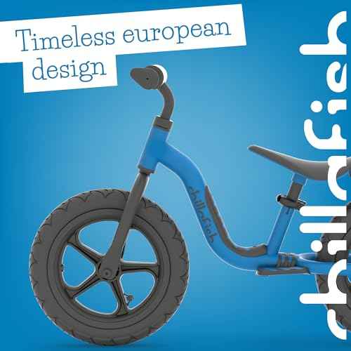 Chillafish Charlie Sport Kids Balance Bike for Ages 2-5, Lightweight Toddler Bicycle Frame, 12 Inch No-Puncture Tires, Adjustable Seat, Carry Handle