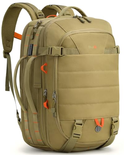 Tolaccea Carry on Travel Backpack, TSA Friendly Flight Approved Laptop Backpack Duffle Bag for Men Women with Dual Laptop ...