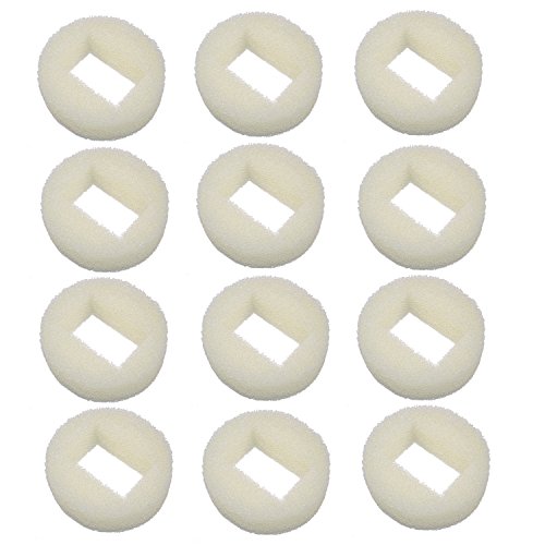 HQRP Pack of 12 Foam Pre-Filter Compatible with Drinkwell 360 Premier Plastic Pet Safe Fountains Water Bowl D360-RE for ca...