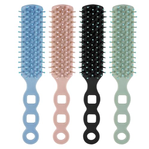 Bulk Hair Brushes for Homeless, 200 Pieces Hair Brush Bulk for Curly Wavy Hair Blow Drying Styling Detangling Suitable for Shelter, Hotel(Colorful)