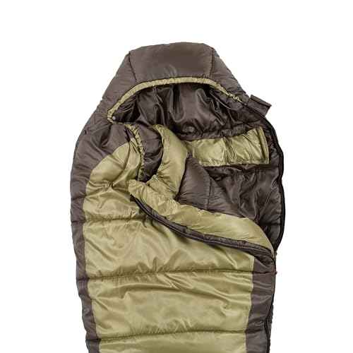 Coleman North Rim 0¡ÆF Big & Tall Sleeping Bag, Cold-Weather Mummy Sleep Sack with No-Snag Zipper & Adjustable Hood for Warmth & Ventilation, Large Camping Sleeping Bag