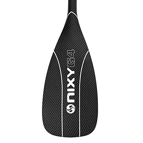 NIXY Carbon Fiber Hybrid SUP Paddle Adjustable 3-Piece Stand Up Paddleboard Paddle – Blade Size 90 - Lightweight and Float...