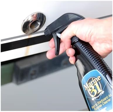 Marine 31 Port to Starboard All Purpose Cleaner | Multi-Surface Cleaner for Boats, Homes & More | Effective on Vinyl, Fabric, Rubber, Carpet & Upholstery | Concentrated Formula | M31-302-NEW | 128 Oz