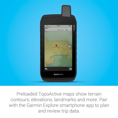 Garmin Montana® 710, Rugged GPS Handheld Navigator with Large 5-inch Glove-Friendly Touchscreen, Satellite Imagery and Map...