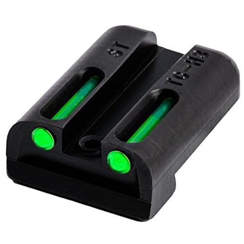 Truglo TFO Tritium & Fiber-Optic Handgun Sight, Durable Compact High-Visible Front & Rear Night Sight Set, Compatible with Sig Sauer Handguns