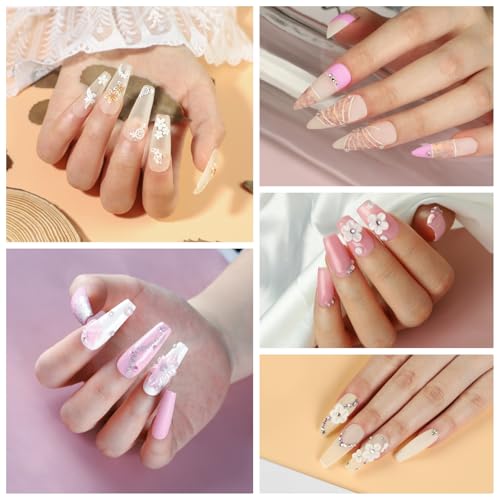Acrylic Nail Kit for Beginners with Everything Nails Kit Acrylic Set with Drill and U V Light Professional Glitter Powder ...
