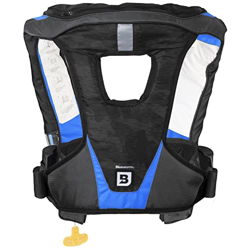 BLUESTORM Arcus 40 Automatic Inflatable PFD Life Jacket for Adults w/Manual Ripcord | US Coast Guard (USCG) Approved Life ...