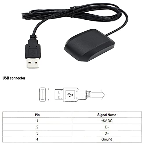 VK-162 G-Mouse USB GPS Dongle Navigation Module External GPS Antenna Remote Mount USB GPS Receiver for Raspberry Pi Suppor...