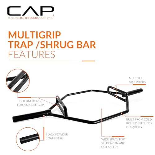 CAP Barbell Olympic Trap Bar | Multiple Grip Options