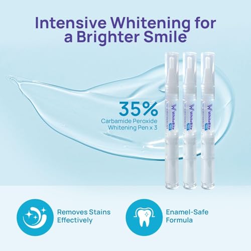 Whitebite Pro Teeth Whitening Kit for Sensitive Teeth – Dual LED Light + 35% Carbamide Peroxide Gel + Remineralizing Gel |...