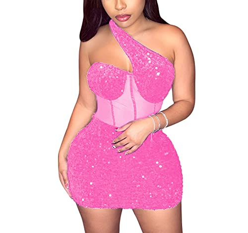 Women's Sexy Elegant Bodycon Dress Party Club Night Outfit Hot Drilling Clubwear