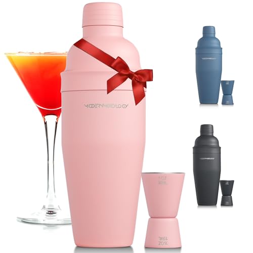 Modern Mixology 24oz Cocktail Shaker Set - Bartender Set with Jigger, Great for Mixing Cocktails, Martini, Margarita - Sle...
