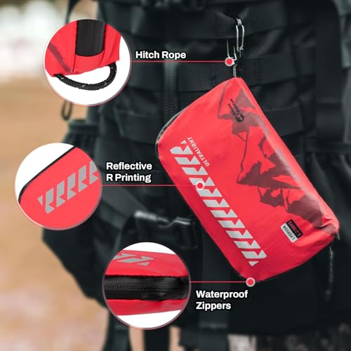 RHINO RESCUE Small First Aid Kit Ultralight Water-Resistent Medical Kit for Hiking, Backpacking, Cycling, Travel, Vehicles