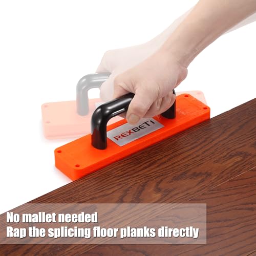 REXBETI Laminate Wood Flooring Installation Kit, LVP Installation Kit, Vinyl Flooring Tools - Tapping Block with Handle, P...