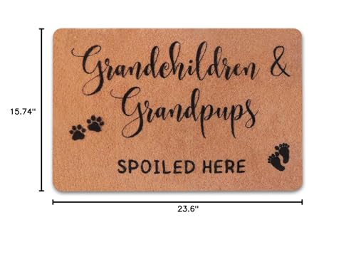 PLUJOYS Grandma Gifts,Nana Gifts,Gifts for Grandparents,Grandpa Gifts,Grandma Grandpa Birthday Gifts,Gigi Grandma Gifts from Granddaughter Grandchildren Grandson Grankids,Doormats Home Decor