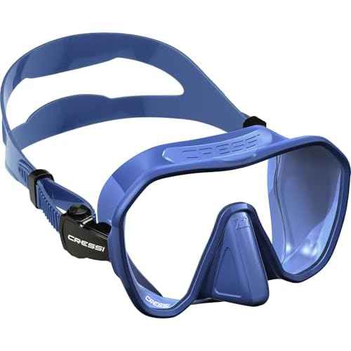 Cressi Adult Frameless Diving Mask - Wide View Mono Lens - Low Internal Volume - Pure Soft Silicone - Z2: Designed in Italy by Cressi