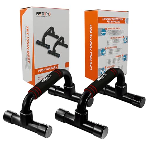 Push Up Bars Strength Training - Workout Stands With Ergonomic Push-up Bracket Board with Anti-Slip Sturdy Structure Porta...