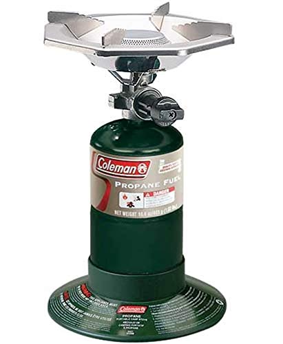 Coleman BottleTop Propane Stove with Adjustable Burner, Portable Camping/Backpacking Cooker with 7650 BTUs of Power for Ca...