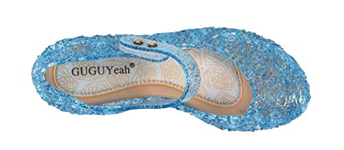 GUGUYeah Princess Mary Jane Jelly Shoes, Ballet Flats Cosplay Birthday Party Dress Up Sandals for Little Girls, Toddler or...