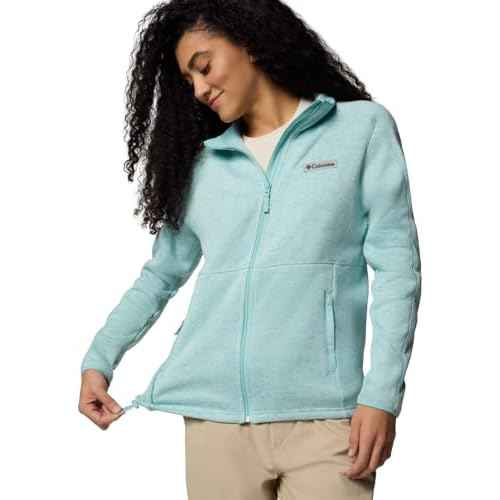 Columbia Women's Sweater Weather Full Zip II, Spray Heather, Medium