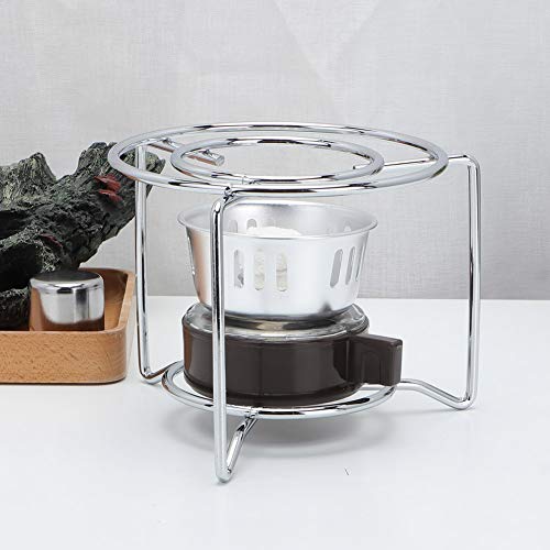 Portable Mini Alcohol Stove, Outdoor Stainless Steel Spirit Burner Backpacking Heating Stove with Rack for Camping Hiking ...