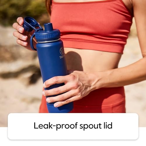 Takeya Actives Water Bottle with Spout Lid - Bottle with Double Stainless Steel Insulation - Dishwasher Safe & BPA-Free - ...