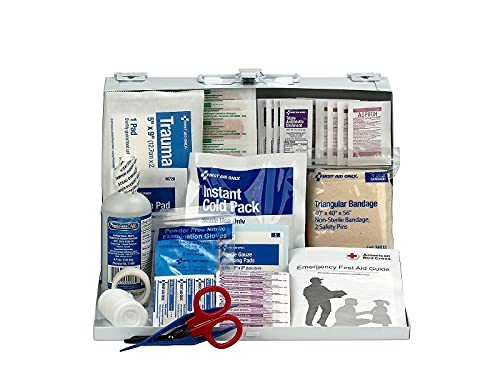 First Aid Only 224-U/FAO OSHA-Compliant 25-Person Emergency First Aid Kit for Office, Home Renovation, Job Sites, and Cons...