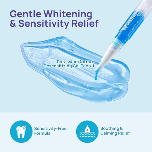 Whitebite Pro Teeth Whitening Kit for Sensitive Teeth – Dual LED Light + 35% Carbamide Peroxide Gel + Remineralizing Gel |...