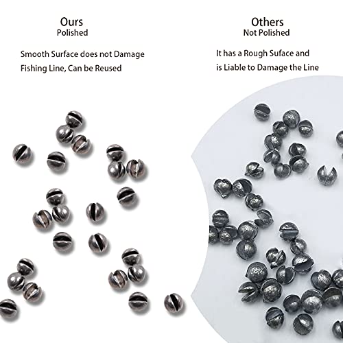 SANWEAL120PCS/200PCS Fishing Weights Sinkers - Premium Split ShotFishing Weights Sinkers - Round Removable Fishing Sinkers...