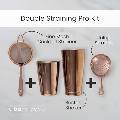A Bar Above Professional Boston Shakers Set 18 oz Weighted and Unweighted Stainless Steel Cocktail Shaker Set for Bartende...