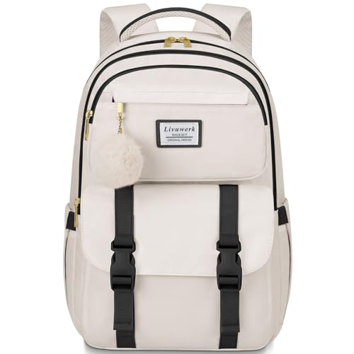 FIUAIE School Backpack for Teen Girls Bookbag: 15.6 inch Cute College Backpacks for Women Laptop Back Pack Stylish Teens B...
