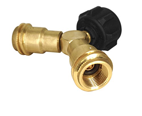 DOZYANT Propane Splitter, 2 Way LP Gas Adapter Tee Connector for 20lb Propane Tank Cylinder, Work with BBQ Grills, Camping...