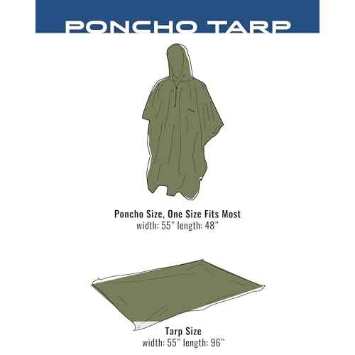 FROGG TOGGS Unisex Waterproof Breathable Poncho Tarp