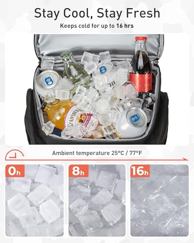 TOURIT Tactical Backpack Cooler Insulated Leak Proof, 42Can/30L Large Cooler Backpack Insulated Waterproof, Ice Chest with...