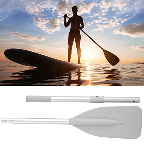 Haosie Boat Oars, 2Pcs Oars for Row Boat of Oars 51.97" Long with Oar Locks, Split Shaft Aluminum Oars Canoe Kayak for Inf...