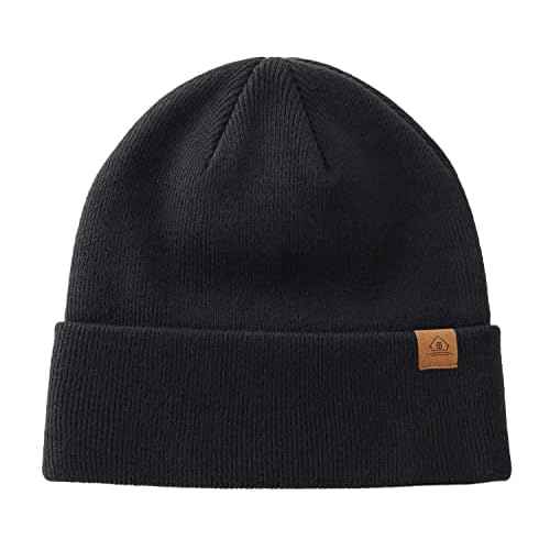 Home Prefer Mens Winter Hats Acrylic Knit Cuff Beanie Cap Warm Womens Beanie Hat