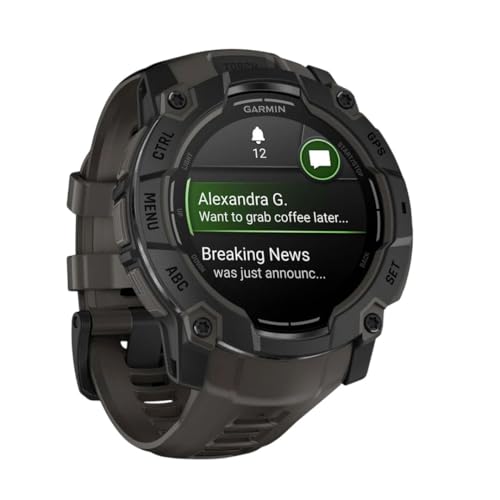 Garmin Instinct® 3 50mm, AMOLED Display, Rugged Outdoor GPS Smartwatch, Metal-Reinforced Bezel, Built-in Flashlight, Up to...