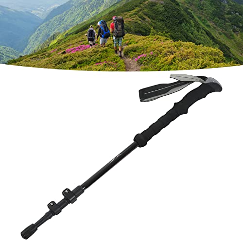 Topyond Lightweight Wear-Resistant 3-Section Carbon Fiber Hiking Pole with Ergonomic Design, Retractable Walking Stick