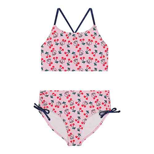 Juicy Couture Girls 4 Pack Two Piece Bikini Swimsuit Set, Kids Bathing Suit Swimwear Bikinis Tie Dye, Ombre, Metallic