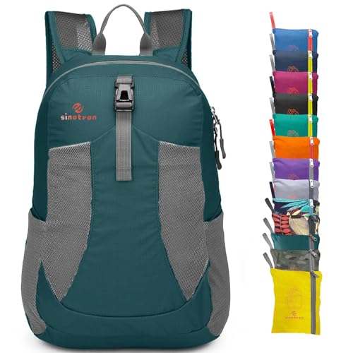 sinotron 22L Lightweight Packable Hiking Backpack, Small Hiking Backpack Day Pack for Women Men Travel Camping Vacation