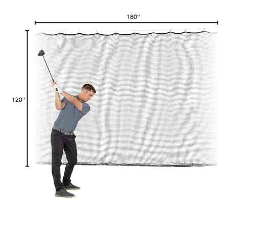 GoSports 15 ft x 10 ft Sports Netting - Hitting Net for Golf, Baseball, Hockey, Soccer, LAX and More