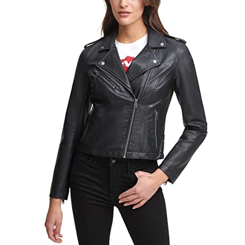 Levi's womens The Classic Faux Leather Moto Jacket (Regular & Plus Size)