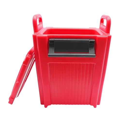 Insulated Beverage Dispenser, 20L/ 5.28 Gallon Red Hot and Cold Drink Container Thermal Drink Dispenser Cooler Server with...